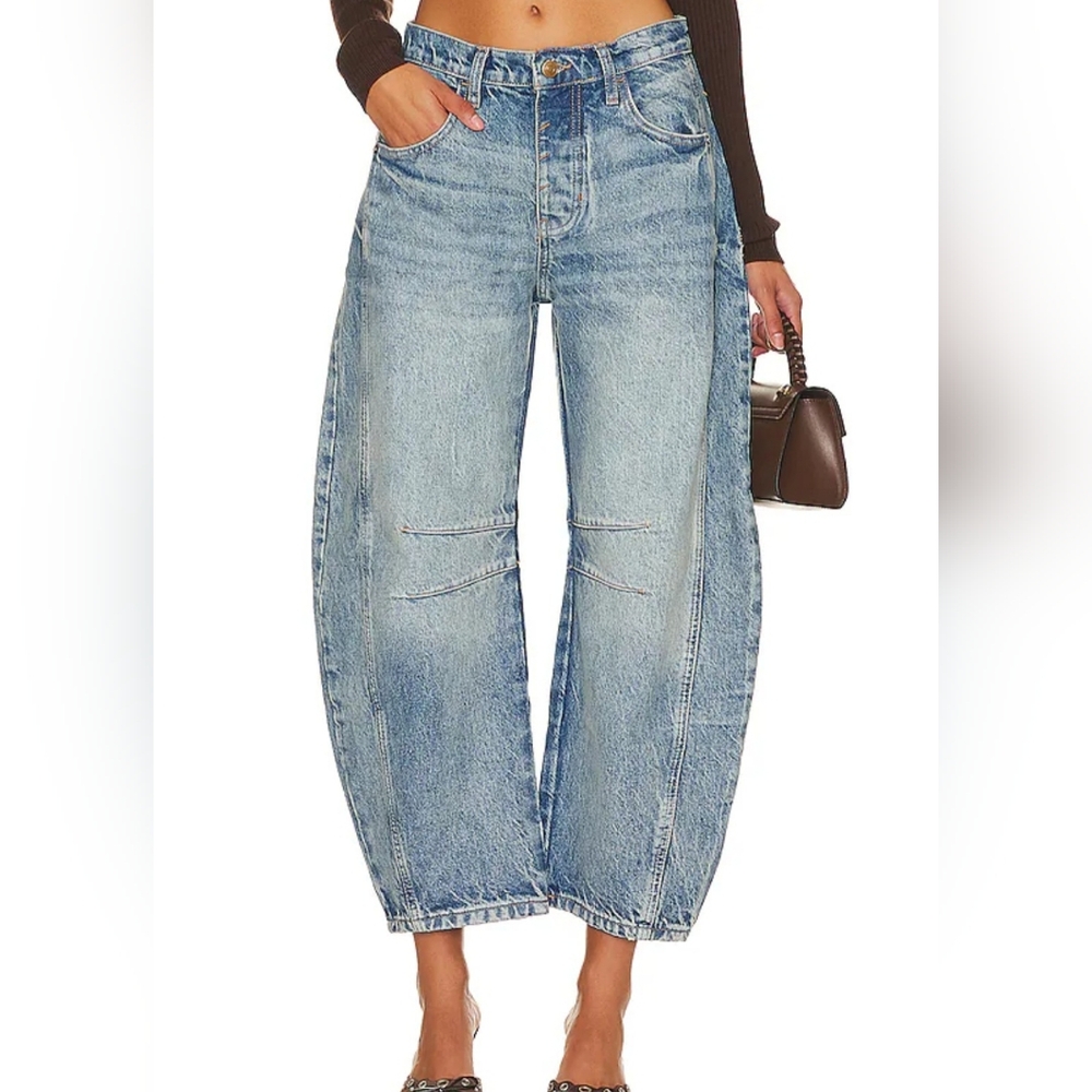 Free People Barrel Jeans (Size 29)